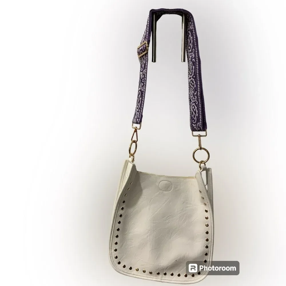 Ahdorned vegan leather